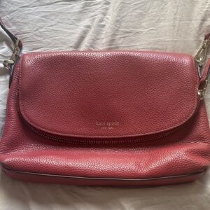 NY Pebbled Leather Polly Kate Spade Rose